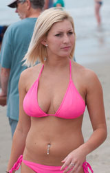 photo:  Pretty blonde in bikini
