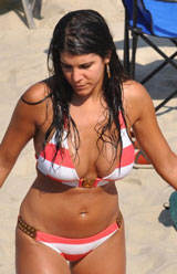 photo:  Bikini girl at Long Branch, NJ
