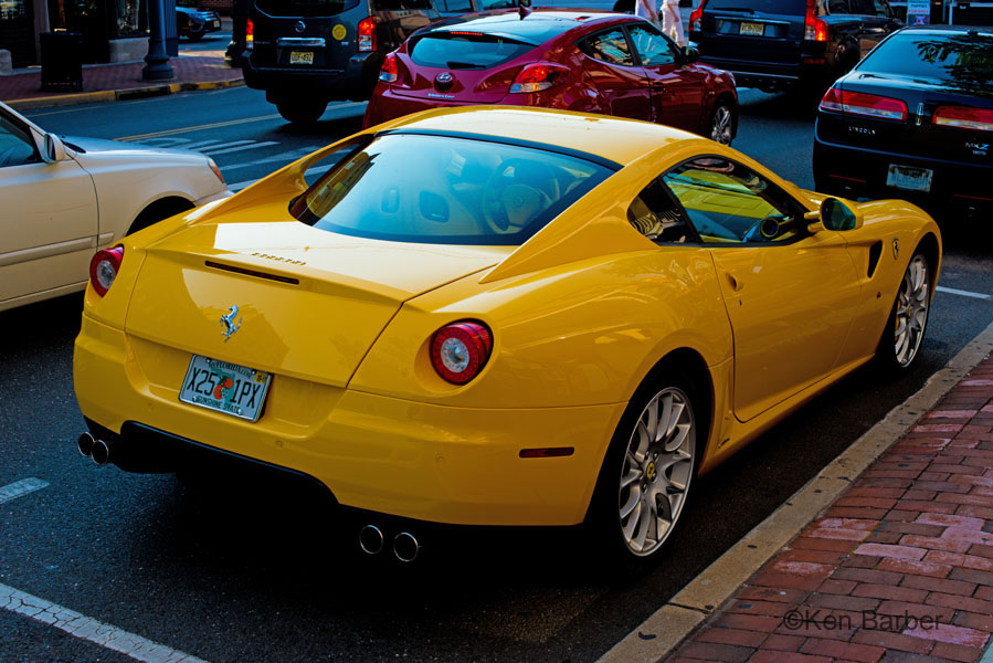 photo:  Bright yellow Ferrari