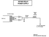 schematic:  keying relay power supply