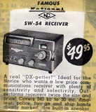 photo: magazine ad for National SW-54 receiver