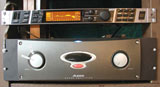 photo: Behringer digital processor and Alesis audio amp